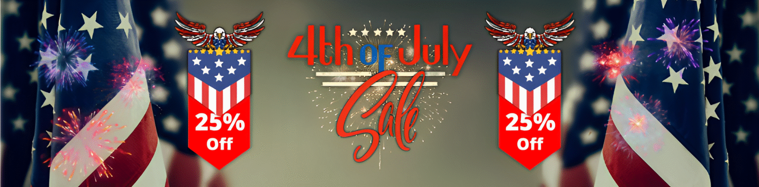 th of july sale banner
