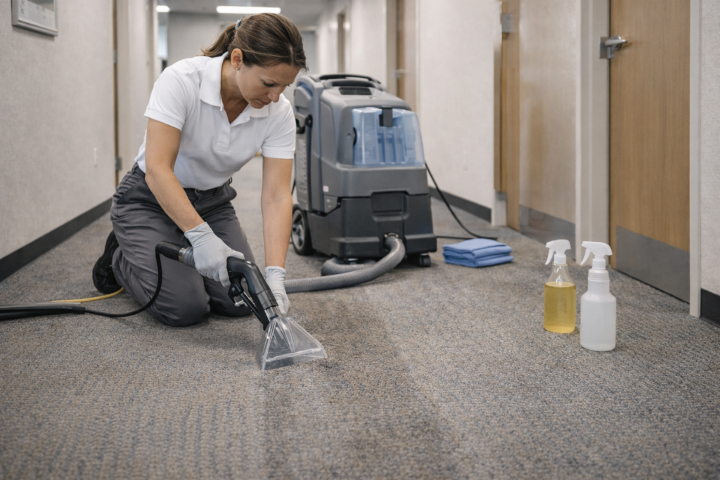How To Clean & Maintain High Traffic Commercial Carpet