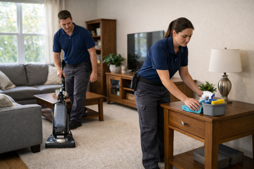 How Long Does It Take To Clean A House Living Room Cleaning